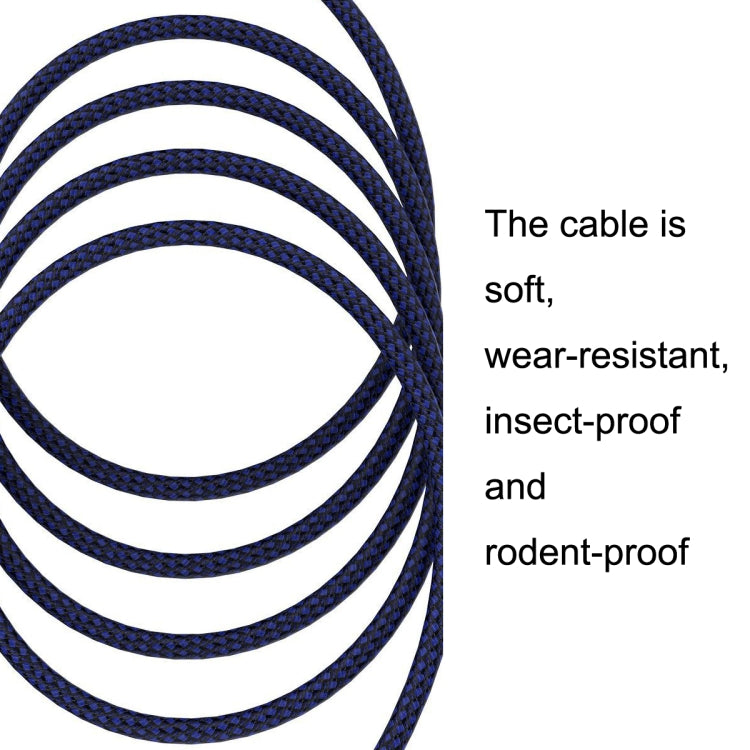 30m Blue and Black Net TRS 6.35mm Male To Caron Female Microphone XLR Balance Cable - Microphone Audio Cable & Connector by PMC TechLife | Online Shopping South Africa | PMC TechLife