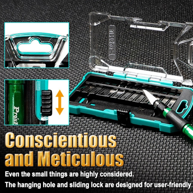 ProsKit PD-398 14 In 1 Carved Paper Hand Carving Knife Set - Burin &Cutting Knife by ProsKit | Online Shopping South Africa | PMc TechLife | Buy Now Pay Later Mobicred