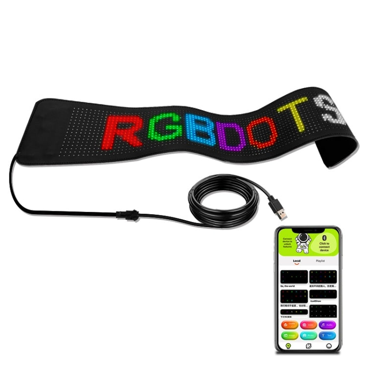 500x150mm Vehicle Rear Window Color Flexible LED Electronic Screen - Car Monitor by PMC TechLife | Online Shopping South Africa | PMC TechLife | Buy Now Pay Later Mobicred