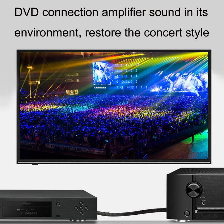 CO-TOS101 20m Optical Fiber Audio Cable Speaker Power Amplifier Digital Audiophile Square To Square Signal Cable(Bright Gold Plated) - Audio Optical Cables by PMC Jewellery | Online Shopping South Africa | PMC Jewellery | Buy Now Pay Later Mobicred