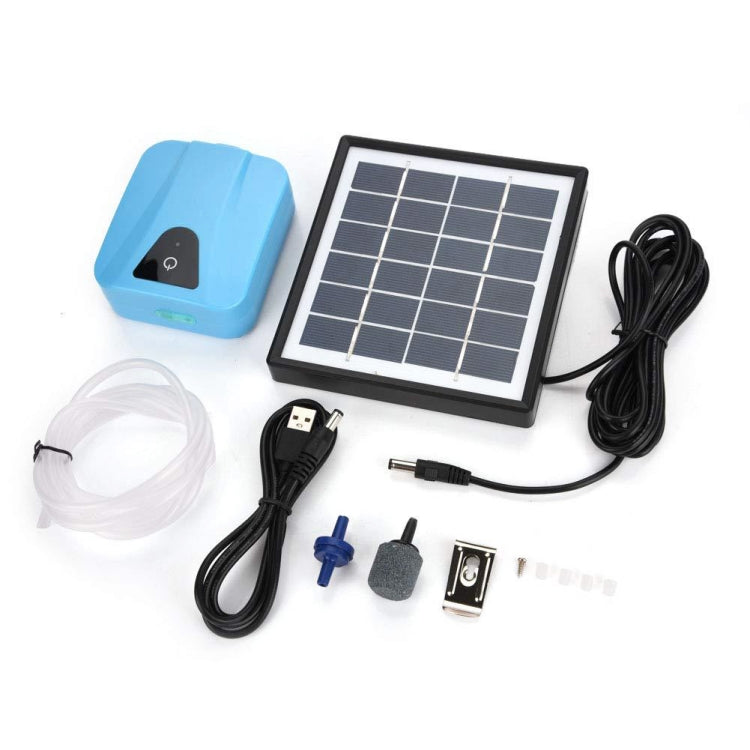 AP003 AC/DC Dual-use Aquarium Oxygen Pump Outdoor Solar Oxygen Pump for Fishing(Sky Blue) - Air Pumps by PMC TechLife | Online Shopping South Africa | PMC TechLife | Buy Now Pay Later Mobicred