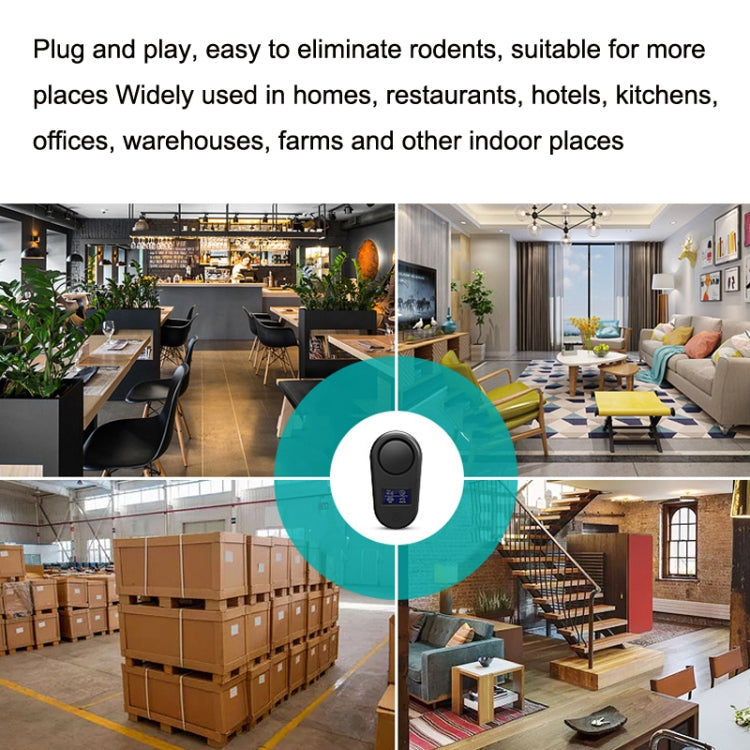 High Power Display Ultrasonic Mouse Repellent Mosquito Repellent Home Intelligent Insect Repellent US Plug(White) - Repellents by PMC TechLife | Online Shopping South Africa | PMC TechLife | Buy Now Pay Later Mobicred