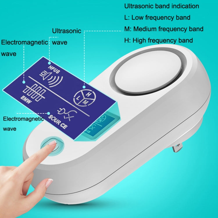 High Power Display Ultrasonic Mouse Repellent Mosquito Repellent Home Intelligent Insect Repellent EU Plug(White) - Repellents by PMC TechLife | Online Shopping South Africa | PMC TechLife | Buy Now Pay Later Mobicred