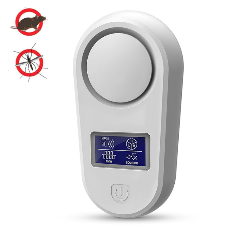 High Power Display Ultrasonic Mouse Repellent Mosquito Repellent Home Intelligent Insect Repellent UK Plug(White) - Repellents by PMC TechLife | Online Shopping South Africa | PMC TechLife | Buy Now Pay Later Mobicred
