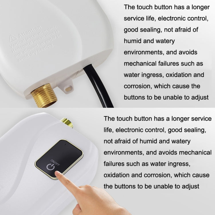 Instant Water Heater Mini Kitchen Quick Heater Household Hand Washing Water Heater US Plug(Brick Red) - free shipping - PMC TechLife - Order now!