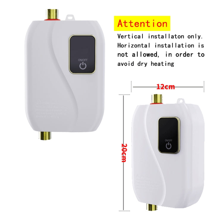 Instant Water Heater Mini Kitchen Quick Heater Household Hand Washing Water Heater EU  Plug(White) - free shipping - PMC TechLife - Order now!