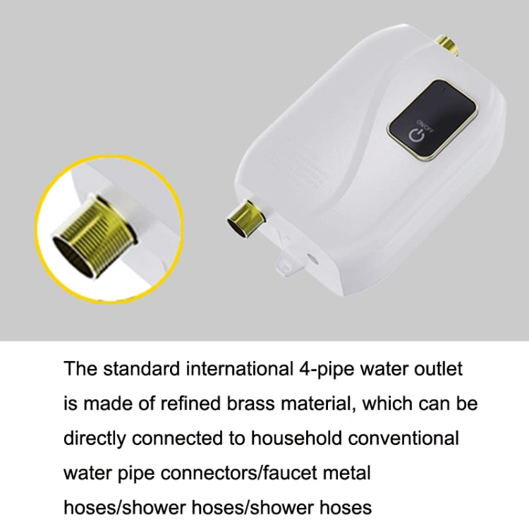 Instant Water Heater Mini Kitchen Quick Heater Household Hand Washing Water Heater EU  Plug(White) - free shipping - PMC TechLife - Order now!