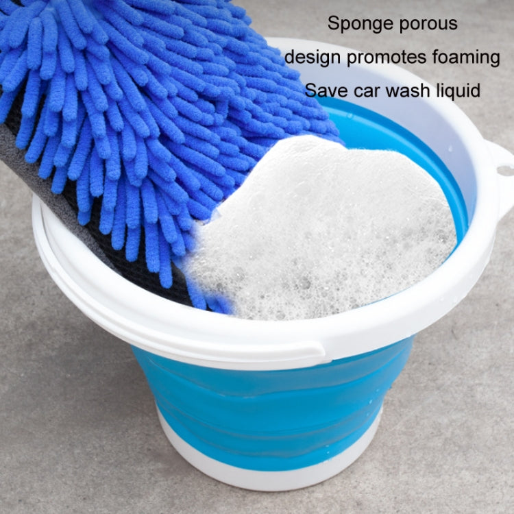 2pcs Car Chenille Coral Fleece Car Wash Double Sided Thick Gloves(Orange) - free shipping - PMC TechLife - Order now!