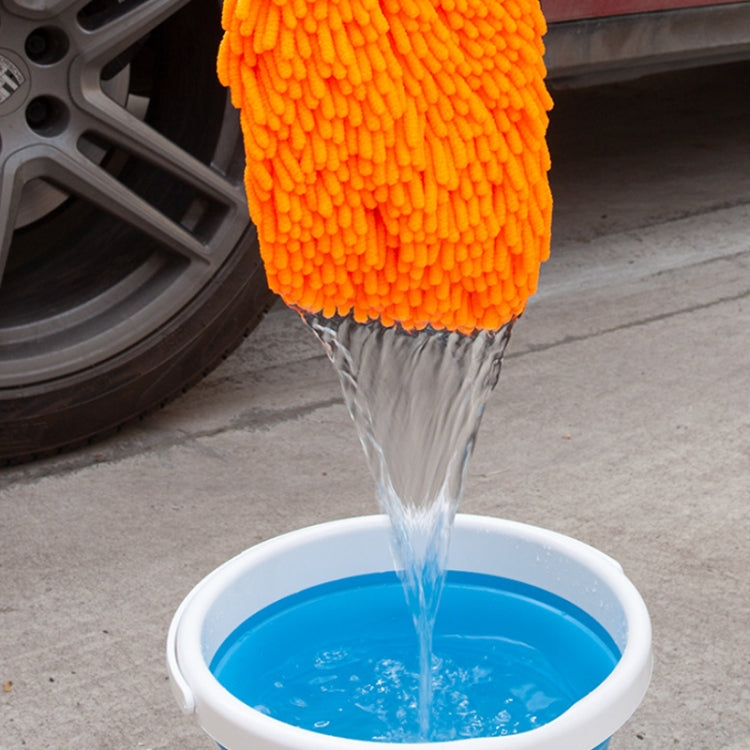 2pcs Car Chenille Coral Fleece Car Wash Double Sided Thick Gloves(Blue) - Car washing supplies by PMC TechLife | Online Shopping South Africa | PMC TechLife | Buy Now Pay Later Mobicred