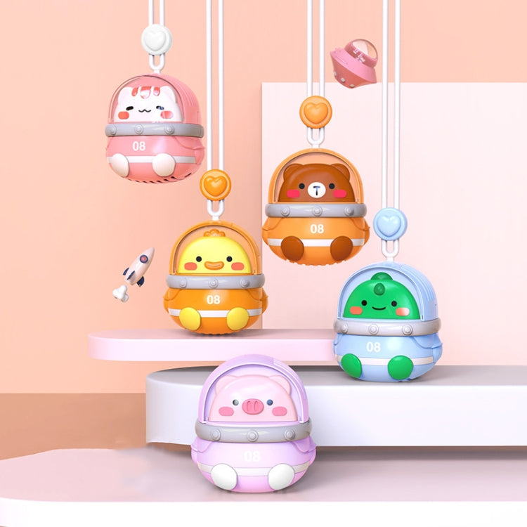 CS1327 Small USB Charging Cartoon Hanging Neck Fan Portable Leafless Silent Mini Fan(Bear) - Electric Fans by PMC TechLife | Online Shopping South Africa | PMC TechLife | Buy Now Pay Later Mobicred