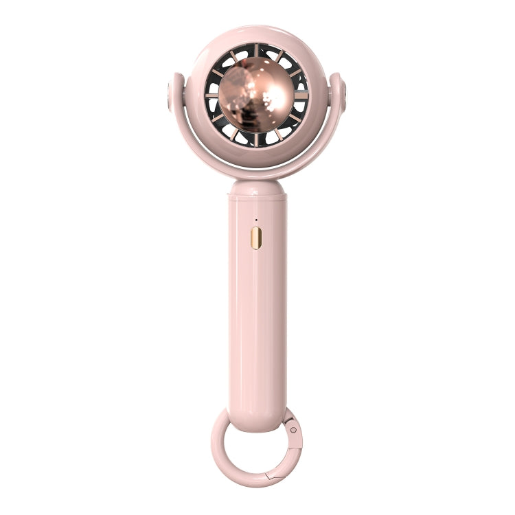 YL-005 Small Outdoor Handheld Fan with Carabiner Desktop Portable Mini Fan(Pink) - Electric Fans by PMC TechLife | Online Shopping South Africa | PMC TechLife | Buy Now Pay Later Mobicred