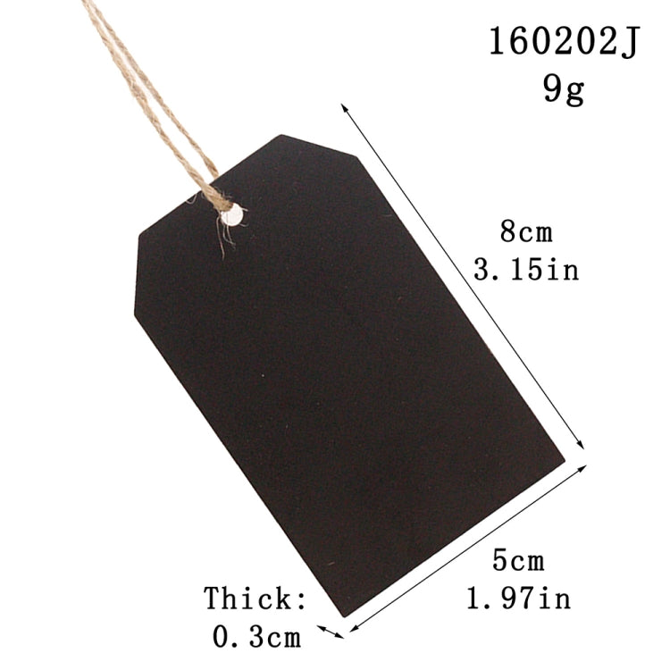 10pcs/Set Mini Hanging Wooden Message Board Home Holiday Decor Lanyard Chalkboard(Prismatic) - Message Boards by PMC TechLife | Online Shopping South Africa | PMC TechLife | Buy Now Pay Later Mobicred