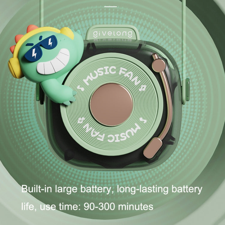 GL120-123 Hanging Neck Fan Summer Handheld USB Portable Mini Fan(Blue) - Electric Fans by PMC TechLife | Online Shopping South Africa | PMC TechLife | Buy Now Pay Later Mobicred