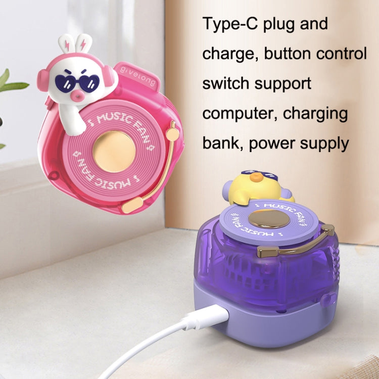 GL120-123 Hanging Neck Fan Summer Handheld USB Portable Mini Fan(Blue) - Electric Fans by PMC TechLife | Online Shopping South Africa | PMC TechLife | Buy Now Pay Later Mobicred