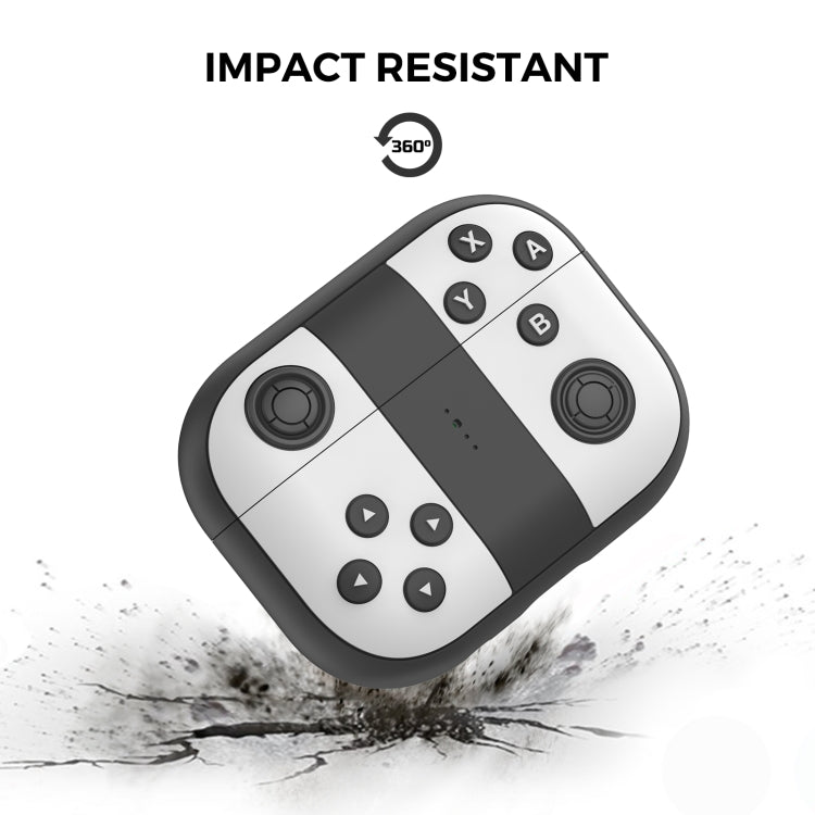 For AirPods Pro 2 AhaStyle PT-JY08 Split Silicone Cartoon Earphone Protective Case(Black And White) - free shipping - PMC Jewellery - Order now!