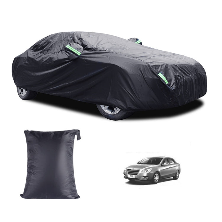 190T Silver Coated Cloth Car Rain Sun Protection Car Cover with Reflective Strip, Size: M - free shipping - PMC TechLife - Order now!
