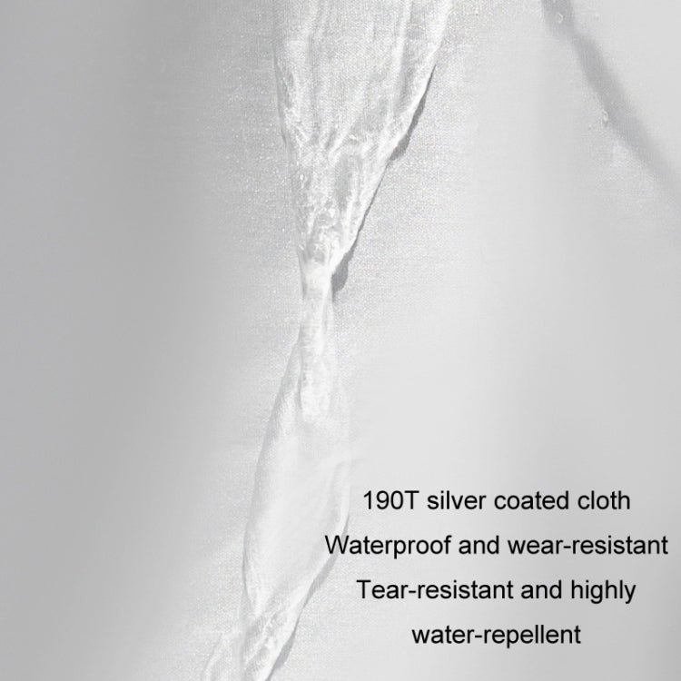 190T Silver Coated Cloth Car Rain Sun Protection Car Cover with Reflective Strip, Size: Y-L - PE Material by PMC TechLife | Online Shopping South Africa | PMC TechLife | Buy Now Pay Later Mobicred