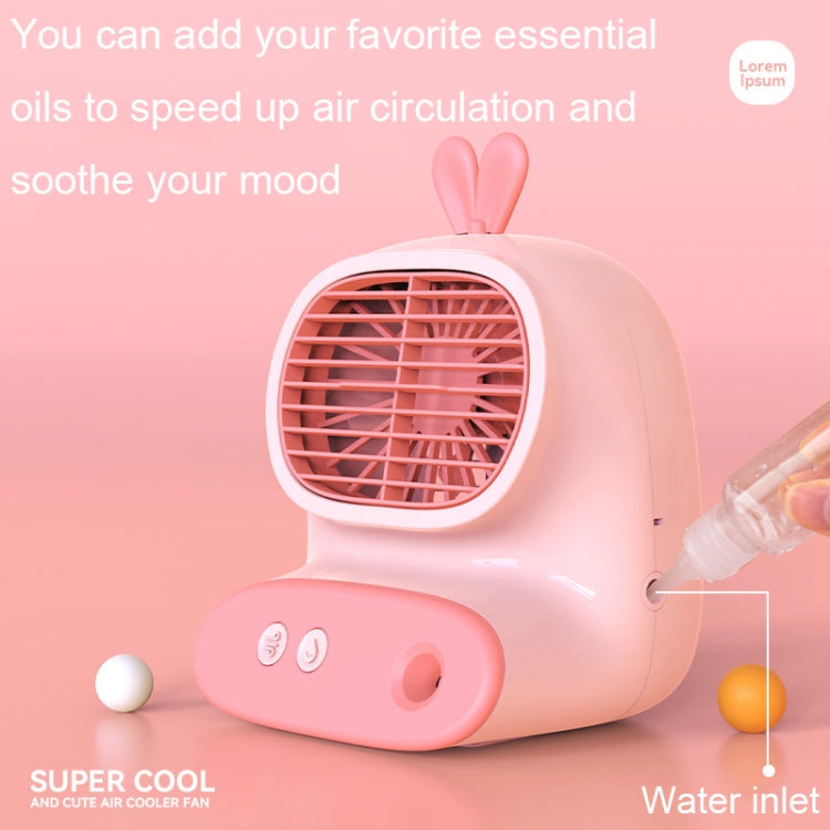 CS1319 Desktop Small Hydrating Spray Cartoon Fan Rechargeable Silent Humidifying Fan(Deer Pink) - Electric Fans by PMC TechLife | Online Shopping South Africa | PMC TechLife | Buy Now Pay Later Mobicred