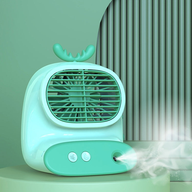 CS1319 Desktop Small Hydrating Spray Cartoon Fan Rechargeable Silent Humidifying Fan(Deer Pink) - Electric Fans by PMC TechLife | Online Shopping South Africa | PMC TechLife | Buy Now Pay Later Mobicred