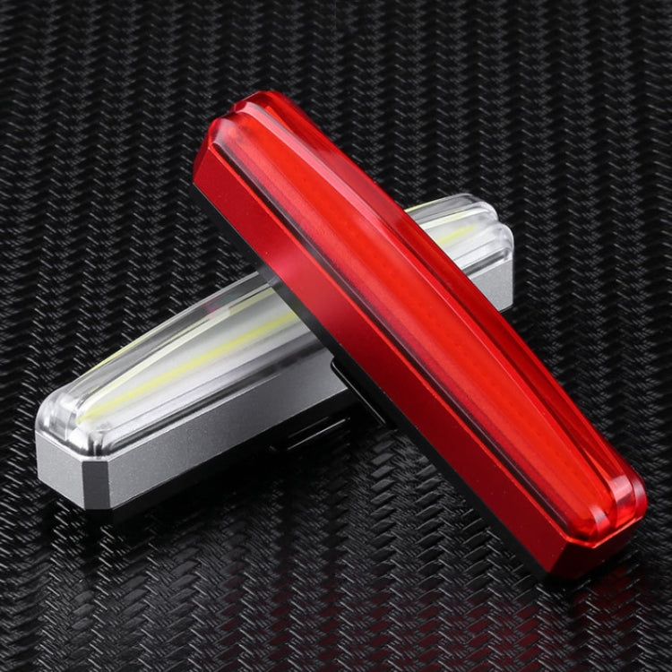 Bicycle Tail Light USB Rechargeable Waterproof Night Riding Warning Light(White) - Taillights by PMC TechLife | Online Shopping South Africa | PMC TechLife | Buy Now Pay Later Mobicred