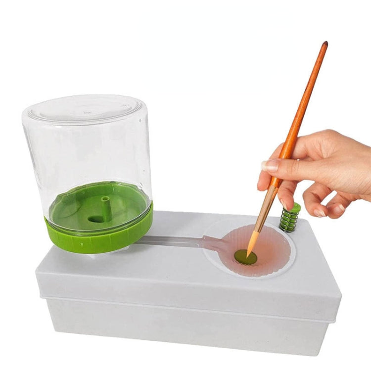 Oil Painting Brush Cleaner Tool with Water Container Paint Pen Washer GEN 1 Green - free shipping - PMC TechLife - Order now!
