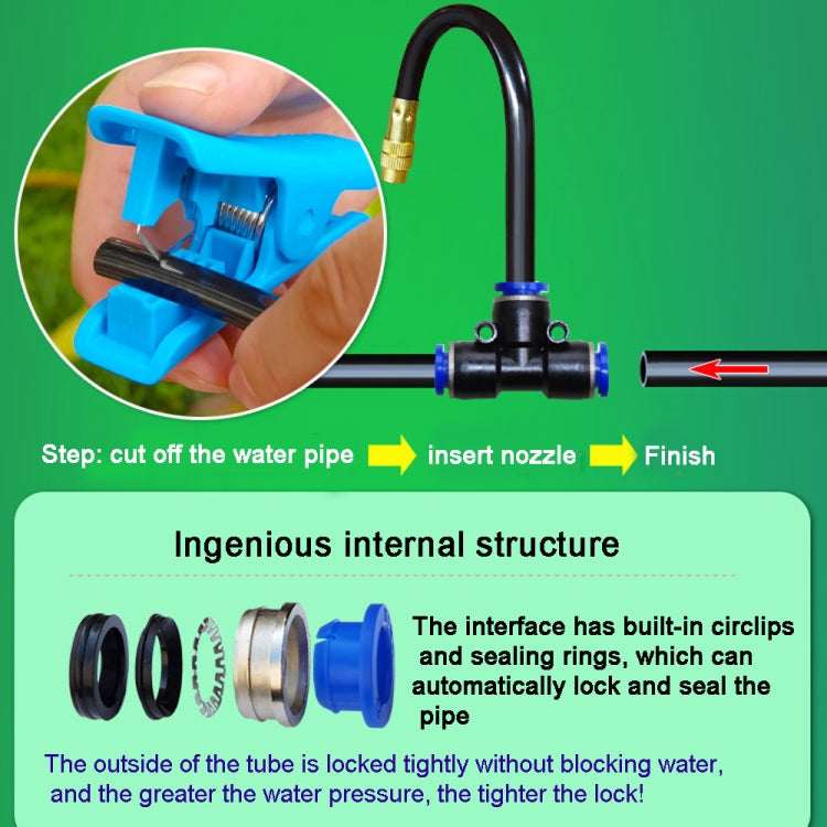 20m Kit Brass Misting Nozzles Bend Arbitrarily Atomized Sprayer Garden Irrigation - Watering & Irrigation by PMc TechLife | Online Shopping South Africa | PMc TechLife | Buy Now Pay Later Mobicred