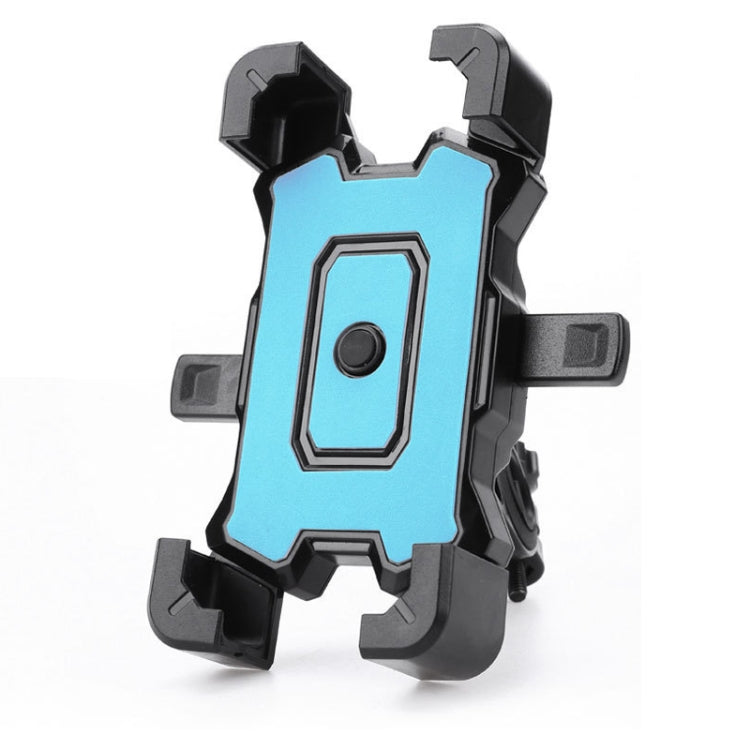 Electric Bike Motorcycle Bicycle Riding Shockproof Navigation Bracket, Color: Blue For Handlebar - Holders by PMC TechLife | Online Shopping South Africa | PMC TechLife | Buy Now Pay Later Mobicred