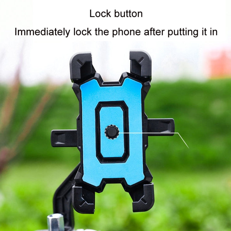 Electric Bike Motorcycle Bicycle Riding Shockproof Navigation Bracket, Color: Yellow For Rearview Mirror - Holders by PMC TechLife | Online Shopping South Africa | PMC TechLife | Buy Now Pay Later Mobicred