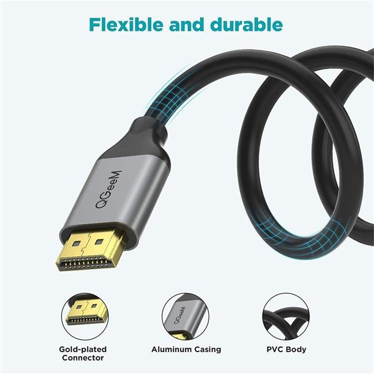 QGeeM QG-AV17 HDMI To HDMI Connection Cable Support 8K&60Hz 3m Length - free shipping - PMC Jewellery - Order now!