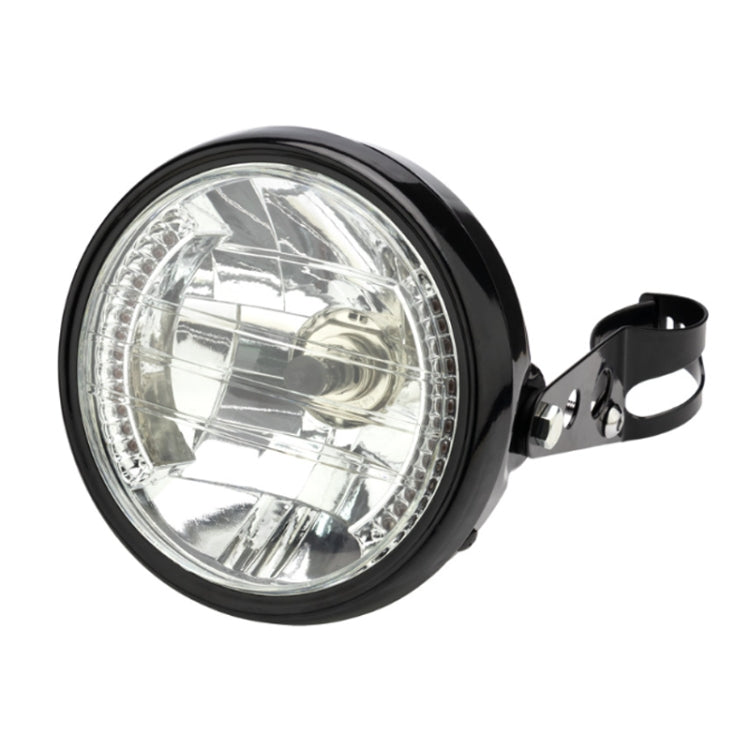Motorcycle 7 Inch LED Headlamp Angel Ring Steering Function With Bracket(Shock Absorber Diameter 28-36mm) - Headlights by PMC TechLife | Online Shopping South Africa | PMC TechLife | Buy Now Pay Later Mobicred