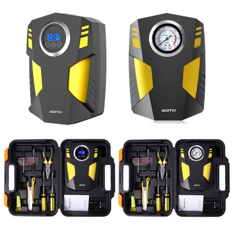 SUITU  ST-5002 DC 12V Car Air Compressor Tire Inflator 150 PSI Auto Air Pump Digital Display Model+Toolbox - Inflatable Pump by SUITU | Online Shopping South Africa | PMC TechLife