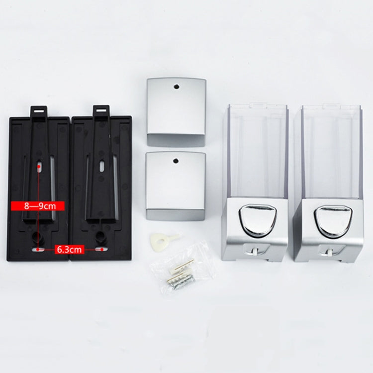 Double Head Wall Mounted Manual Press Soap Dispenser Shampoo Bottle Hand Wash Body Wash Dispenser, Color: Matte - Soap Dispenser by PMc TechLife | Online Shopping South Africa | PMc TechLife | Buy Now Pay Later Mobicred