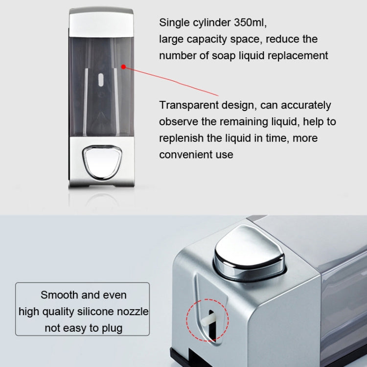 Three Head Wall Mounted Manual Press Soap Dispenser Shampoo Bottle Hand Wash Body Wash Dispenser, Color: Gold - Soap Dispenser by PMc TechLife | Online Shopping South Africa | PMc TechLife | Buy Now Pay Later Mobicred