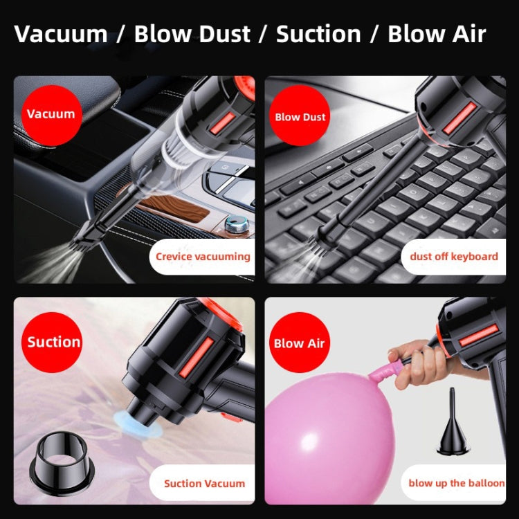 SUITU  ST-6629 3 In 1 5500pa Car Wireless Vacuum Cleaner Blowing Suction And Pumping 3 Modes White -Seat Charge - Vacuum Cleaner by SUITU | Online Shopping South Africa | PMC TechLife | Buy Now Pay Later Mobicred