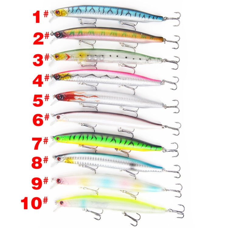 XY-256 19.1g/13.5cm Long Casting Sinking Minnow Fake Bait(10) - Fishing Lures by PMC TechLife | Online Shopping South Africa | PMC TechLife | Buy Now Pay Later Mobicred