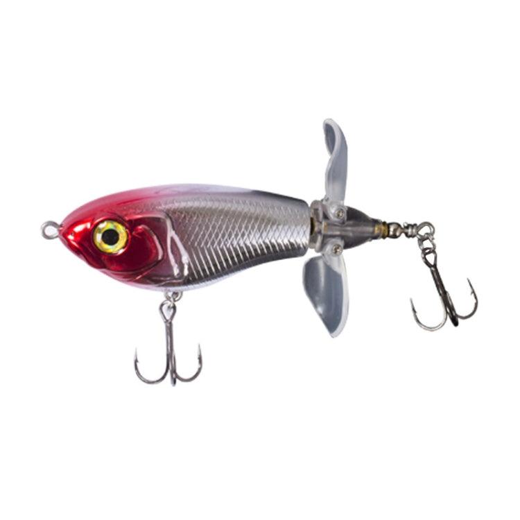 DF080 16g Double Paddle Tractor Surface Tether Roadrunner Fake Lure Long-distance Casting Lure(Red Head Silver) - Fishing Lures by PMC TechLife | Online Shopping South Africa | PMC TechLife | Buy Now Pay Later Mobicred