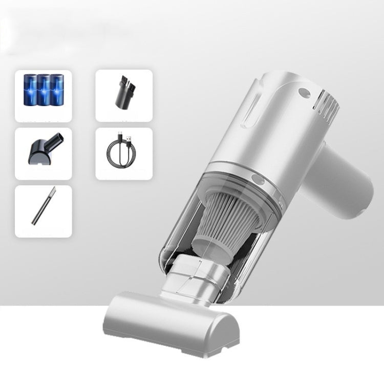 ST-8001EG 11.1V 6000mah White 50W Wireless Handheld Large Suction Car Vacuum Cleaner - Vacuum Cleaner by SUITU | Online Shopping South Africa | PMC TechLife | Buy Now Pay Later Mobicred