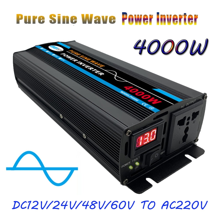 4000W (Actual 800W) 60V to 220V High Power Car Sine Wave Inverter Power Converter - Pure Sine Wave by PMC TechLife | Online Shopping South Africa | PMC TechLife | Buy Now Pay Later Mobicred