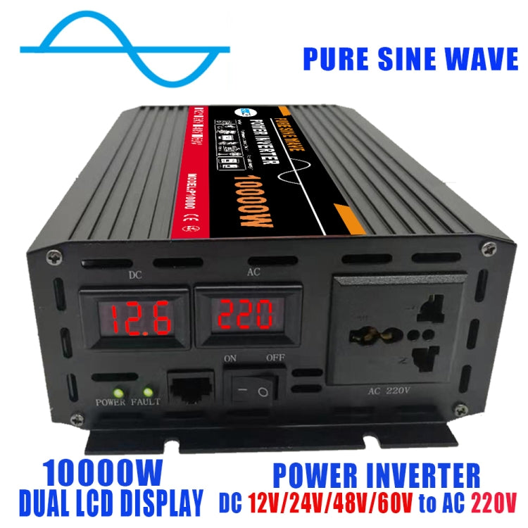 10000W (Actual 1500W) 48V to 220V High Power Car Sine Wave Inverter Power Converter - Pure Sine Wave by PMC TechLife | Online Shopping South Africa | PMC TechLife | Buy Now Pay Later Mobicred