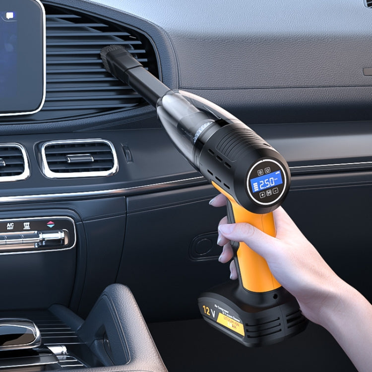 SUITU ST-6637 Wired 5 In 1 60W  Double Motor Car Vacuum Cleaner With Blowing Air Pump Pressure Measuring Lighting Function - free shipping - PMC TechLife - Order now!