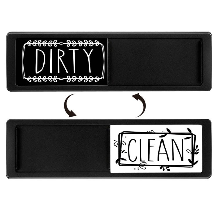 Dishwasher Magnet Clean Dirty Sign Double-Sided Refrigerator Magnet(Black-Black and White) - Dish Washers & Accessories by PMc TechLife | Online Shopping South Africa | PMc TechLife | Buy Now Pay Later Mobicred