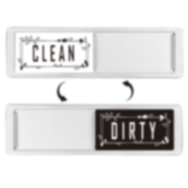 Dishwasher Magnet Clean Dirty Sign Double-Sided Refrigerator Magnet(Silver Leaf) - Dish Washers & Accessories by PMc TechLife | Online Shopping South Africa | PMc TechLife | Buy Now Pay Later Mobicred