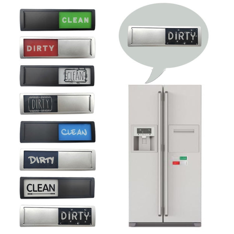 Dishwasher Magnet Clean Dirty Sign Double-Sided Refrigerator Magnet(Silver Leaf) - Dish Washers & Accessories by PMc TechLife | Online Shopping South Africa | PMc TechLife | Buy Now Pay Later Mobicred