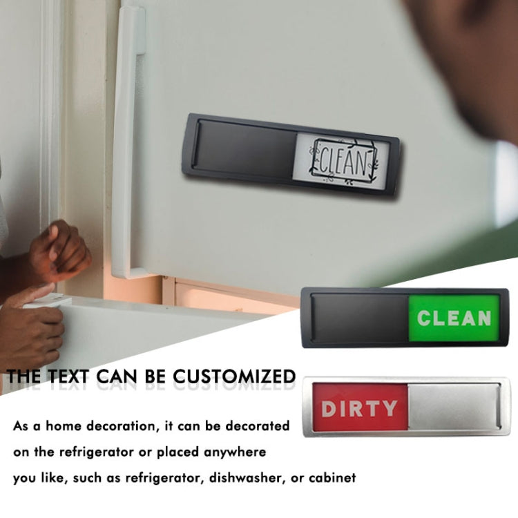 Dishwasher Magnet Clean Dirty Sign Double-Sided Refrigerator Magnet(Silver-Blue Gray) - Dish Washers & Accessories by PMc TechLife | Online Shopping South Africa | PMc TechLife | Buy Now Pay Later Mobicred