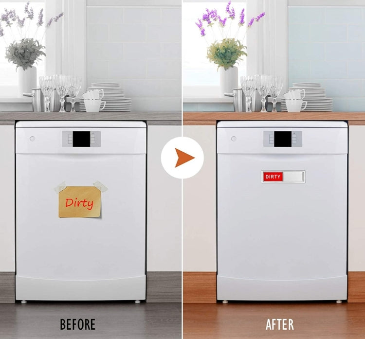 Dishwasher Magnet Clean Dirty Sign Double-Sided Refrigerator Magnet(Turkish) - Dish Washers & Accessories by PMc TechLife | Online Shopping South Africa | PMc TechLife | Buy Now Pay Later Mobicred