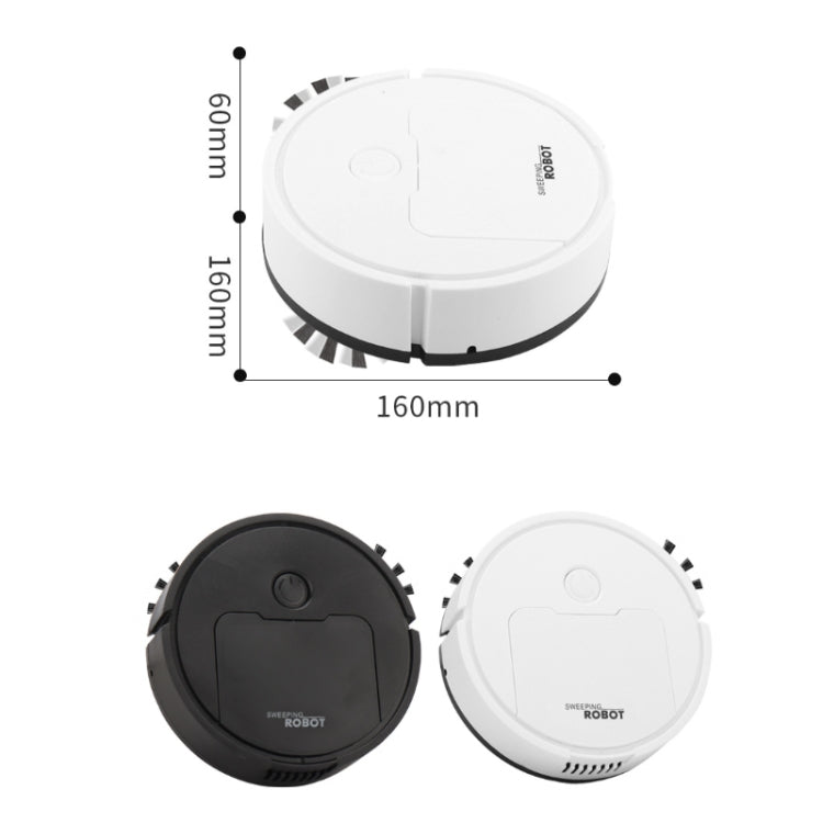 3 in 1 Mini Vacuum Cleaner Intelligent Sweeping Robot(Black) - Robot Vacuum Cleaner by PMC TechLife | Online Shopping South Africa | PMC TechLife | Buy Now Pay Later Mobicred
