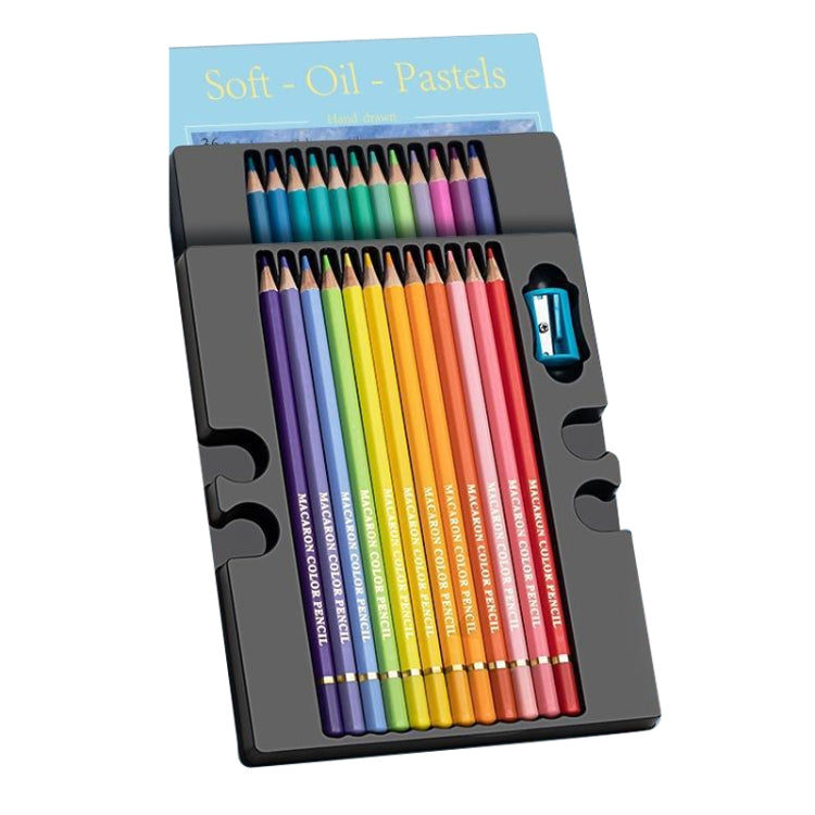 24 Colors Oily Bright Color Pencil Studio Special Set Macaron - Art Supplies by PMC TechLife | Online Shopping South Africa | PMC TechLife | Buy Now Pay Later Mobicred