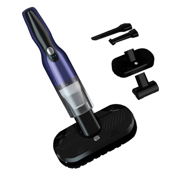 4 In 1 12000pa Wireless  Mini Handheld Car Vacuum Cleaner Mite Remover(Navy Blue) - Vacuum Cleaner by PMC TechLife | Online Shopping South Africa | PMC TechLife | Buy Now Pay Later Mobicred