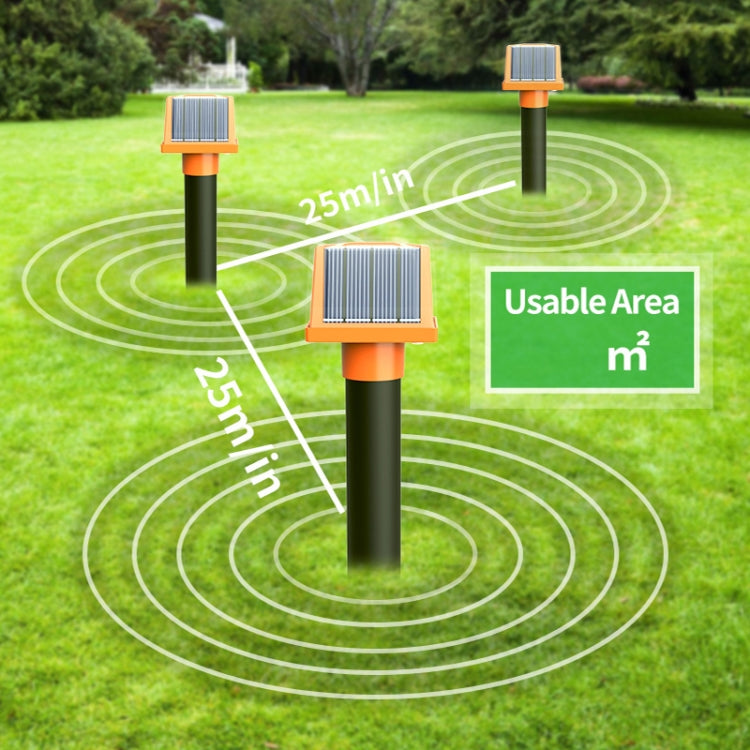 SJZ057 Outdoor IP66 Waterproof Solar Ultrasonic Rat Repeller Orchard Ultrasonic Animal Repeller(Orange) - Outdoor Insect Repellent by PMC TechLife | Online Shopping South Africa | PMC TechLife | Buy Now Pay Later Mobicred