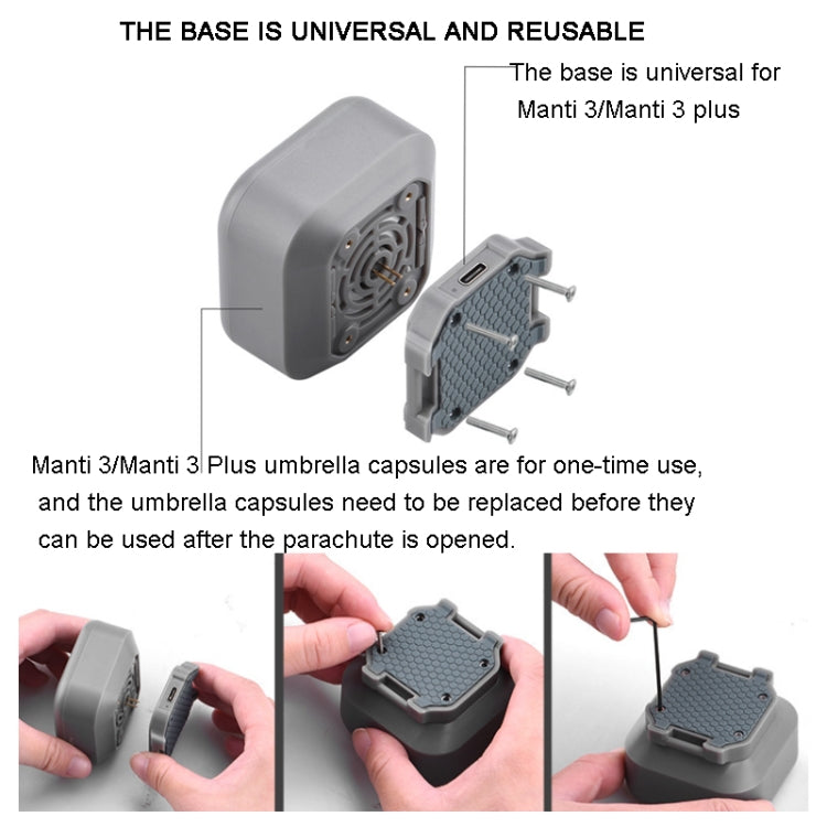 Manti 3 Plus Replacement Umbrella Cabin Parachute for DJI Mavic Air 2 / 2S / Mavic 3 Improve Safety - Other by PMC TechLife | Online Shopping South Africa | PMC TechLife | Buy Now Pay Later Mobicred